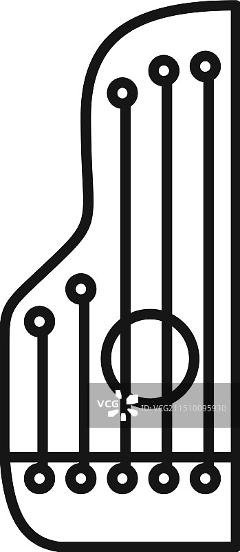 传统俄罗斯古斯里琴展示图片素材