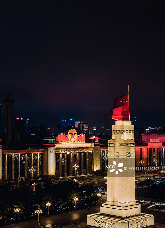 南昌八一广场夜景图片素材