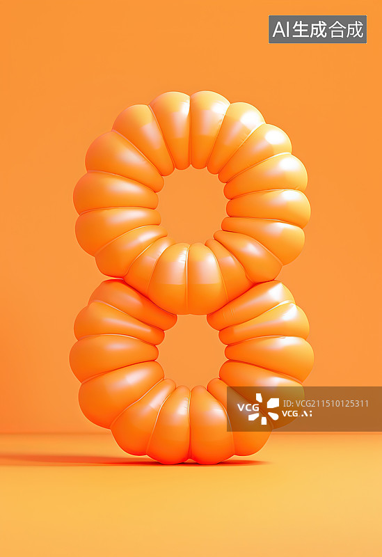 【AI数字艺术】数字8图片素材