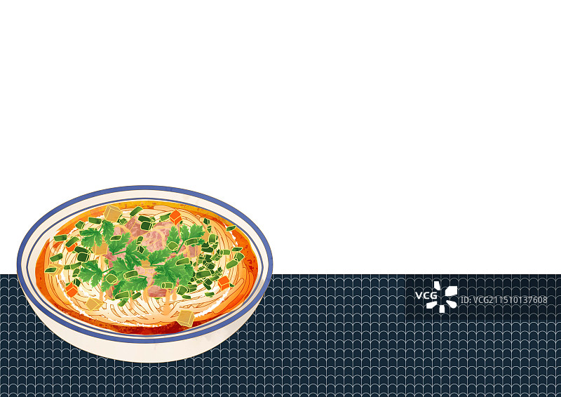 宁夏特色美食小吃羊肉搓面图片素材