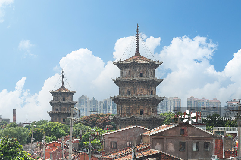 泉州开元寺双塔图片素材