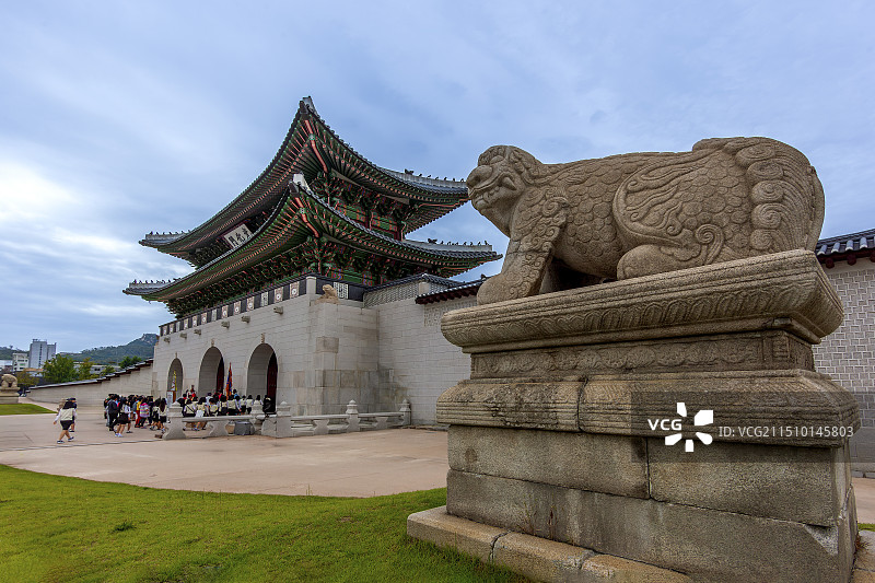 韩国首尔景福宫光化门图片素材