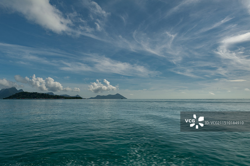 马来西亚水上清真寺 仙本那卡帕莱图片素材