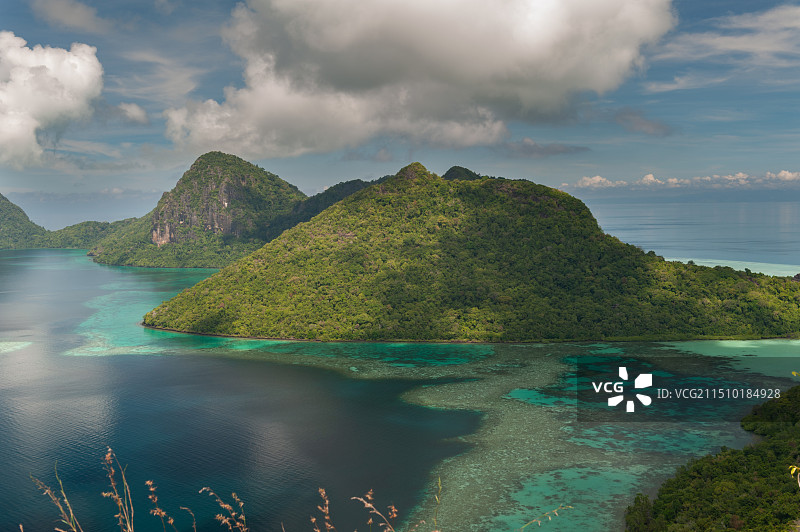 马来西亚水上清真寺 仙本那卡帕莱图片素材