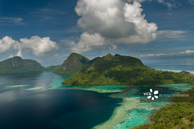 马来西亚水上清真寺 仙本那卡帕莱图片素材