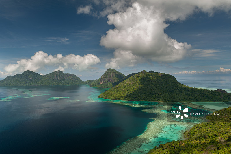 马来西亚水上清真寺 仙本那卡帕莱图片素材