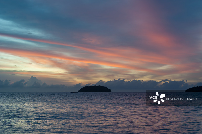 马来西亚水上清真寺 仙本那卡帕莱图片素材