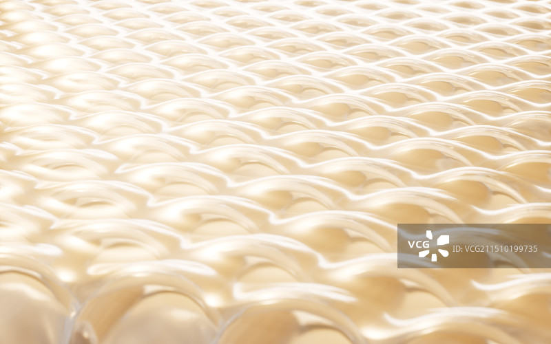 金色皮肤组织生物概念3D渲染图片素材