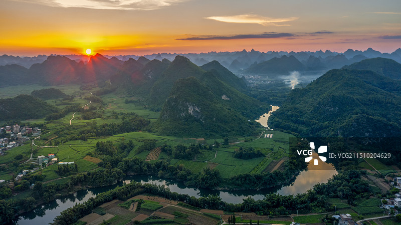 刘三姐故里景区风光图片素材