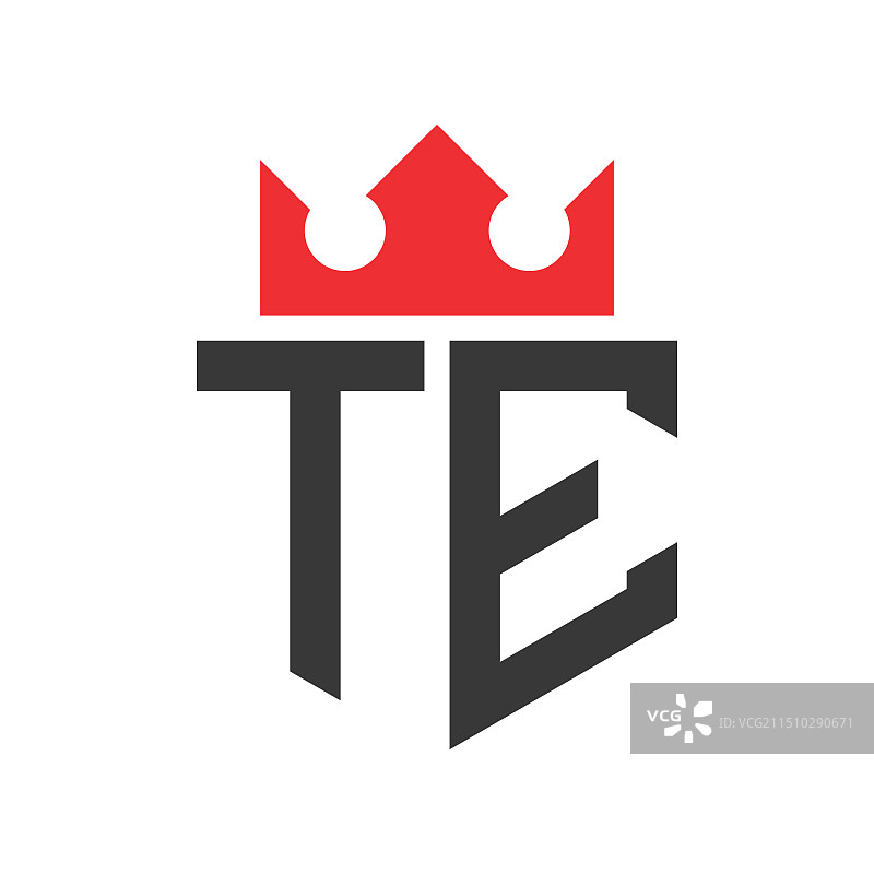 字母TE皇冠标志设计图片素材