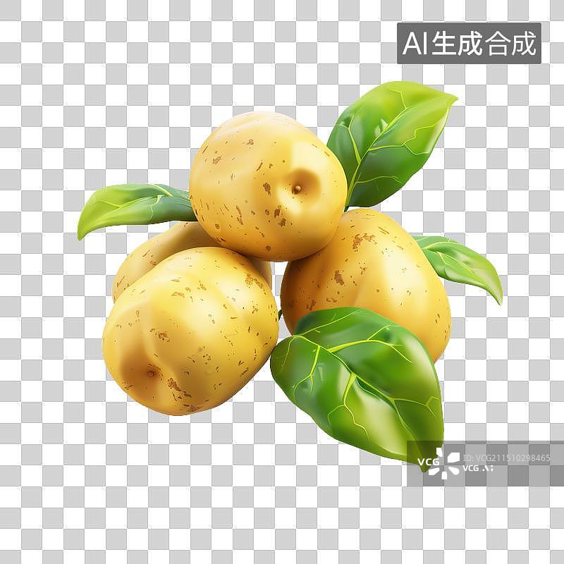 【AI数字艺术】一堆土豆图片素材