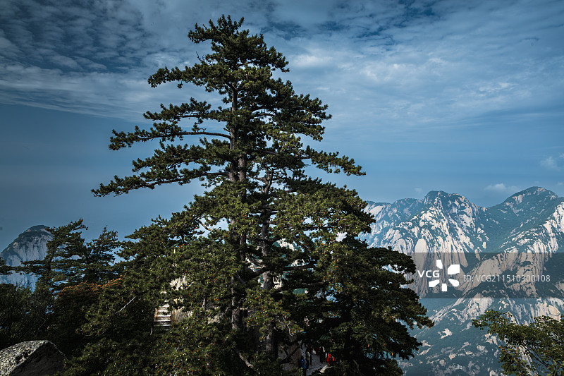 陕西旅游西岳华山图片素材