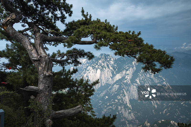 陕西旅游西岳华山图片素材