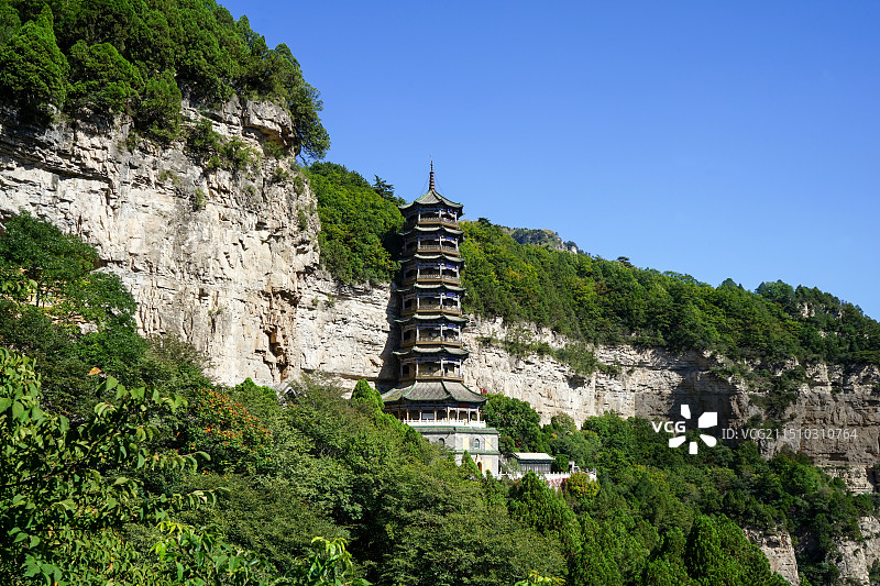 介休绵山风景区大罗宫游览区图片素材