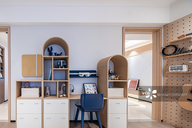 高档小区样板间 卧室 儿童房图片素材