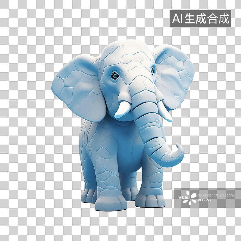 【AI数字艺术】大象雕塑图片素材