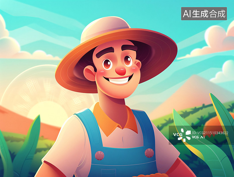 【AI数字艺术】庆祝五一劳动节劳动最光荣卡通职业人物插画图片素材