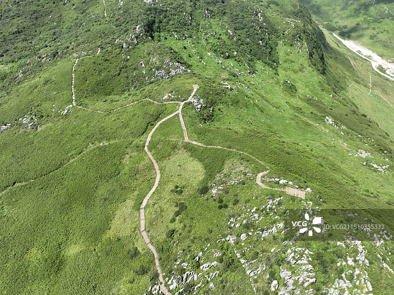 六盘水与赫章交界韭菜坪贵州屋脊最高峰图片素材
