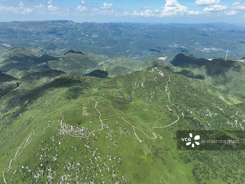 六盘水与赫章交界韭菜坪贵州屋脊最高峰图片素材