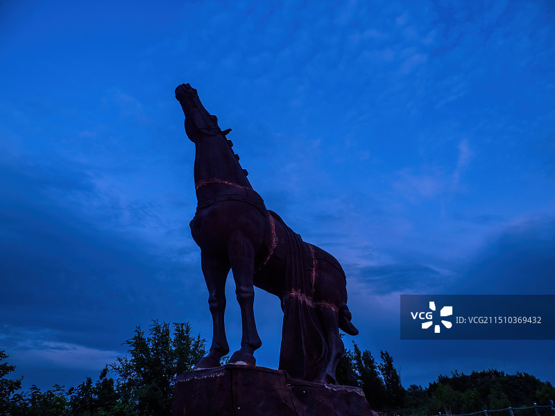 河南省 郑州市 荥阳市 鸿沟 铁马长嘶图片素材