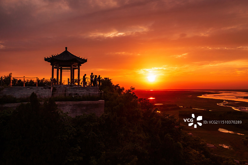 河南省郑州市荥阳市桃花峪黄河风光图片素材