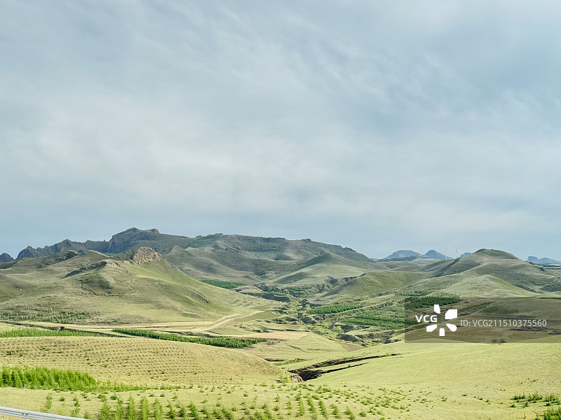 草原和新能源图片素材