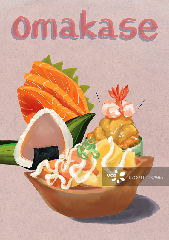 日料插画图片素材