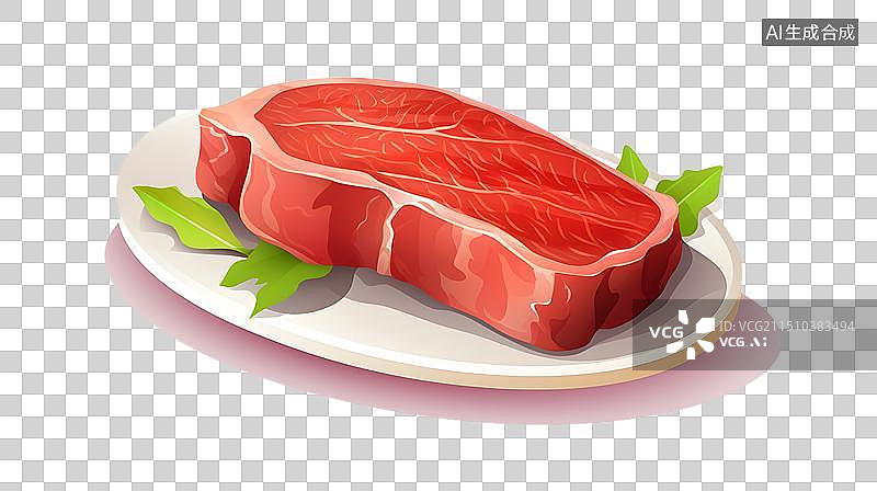 【AI数字艺术】一块牛排和迭迭香特写图片素材