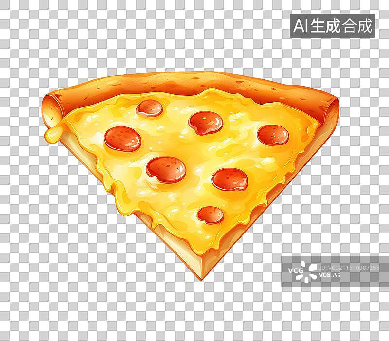 【AI数字艺术】绘画卡通披萨免抠元素图片素材