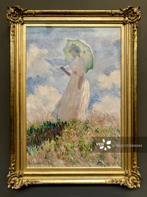 奥赛博物馆莫奈《撑阳伞的女人》图片素材