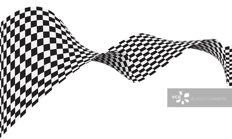 抽象方格旗黑白线条波浪图片素材