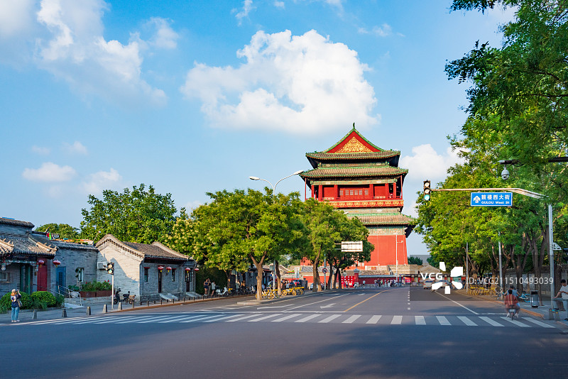 北京鼓楼风景图片素材