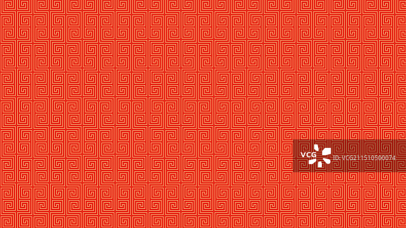 新年春节传统回形纹国潮矢量背景插画图片素材