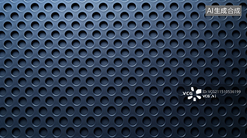 【AI数字艺术】圆孔不锈钢板抽象金属工业纹理壁纸插图图片素材