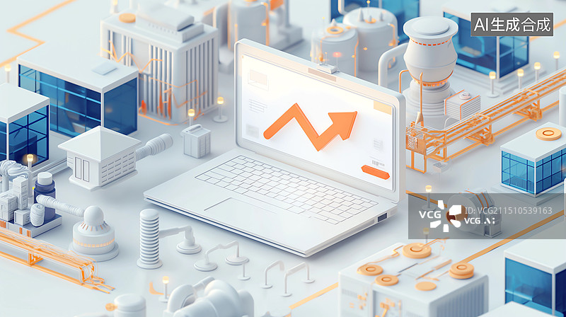 【AI数字艺术】人工智能主题海报——智能工业大脑图片素材