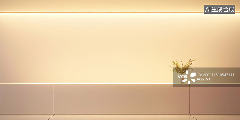 【AI数字艺术】极简柜台灯光图片素材