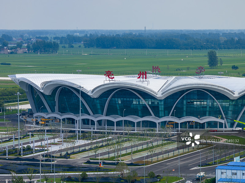 亳州机场航拍图片素材