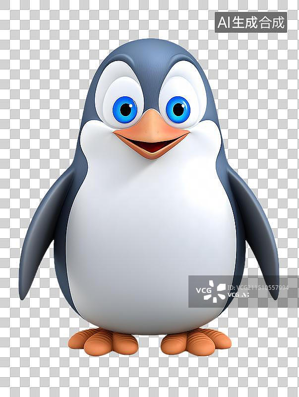 【AI数字艺术】一只可爱的企鹅图片素材