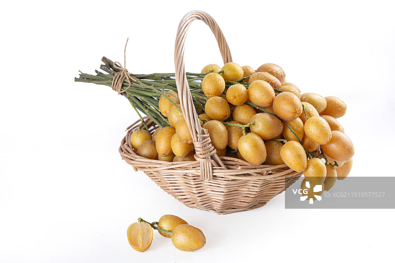 黄皮果静物特写热带水果图片素材