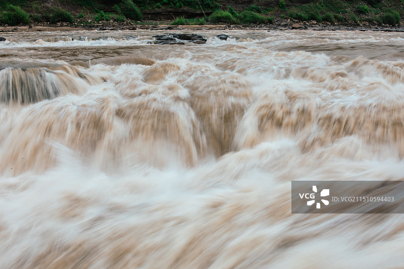 山西省临汾市吉县壶口瀑布风光图片素材