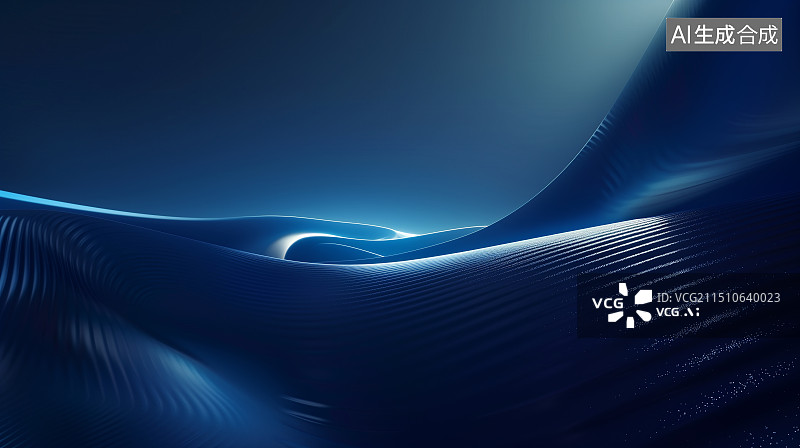 【AI数字艺术】蓝色科学互联网背景图片素材