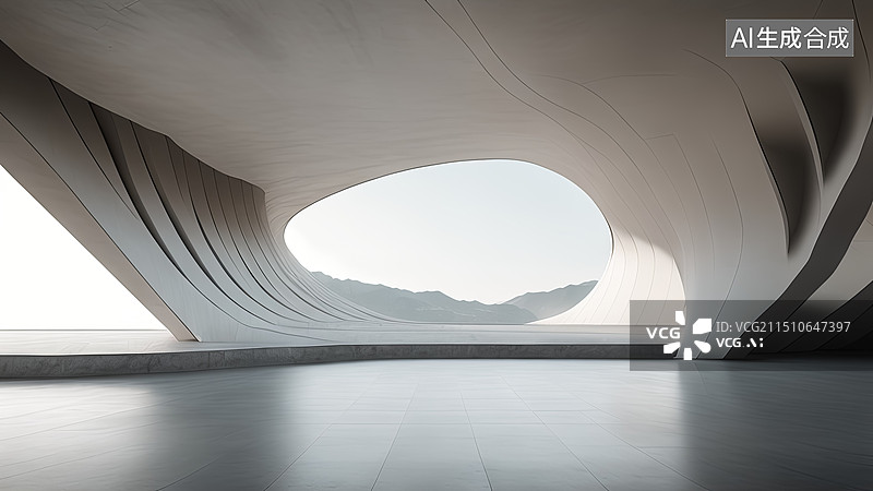 【AI数字艺术】城市现代艺术风格建筑图片素材