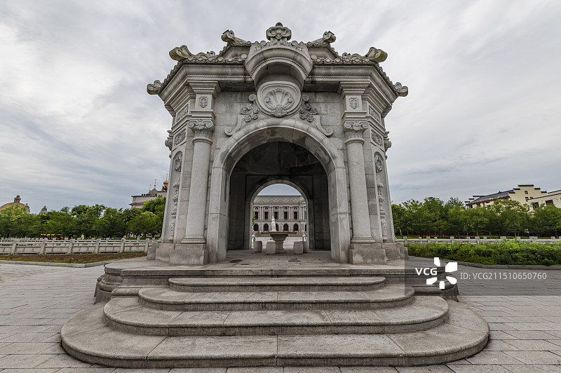 横店圆明新园夏园景观图片素材