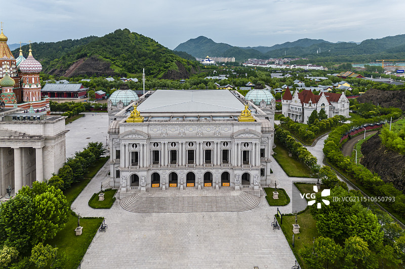 横店圆明新园夏园景观图片素材
