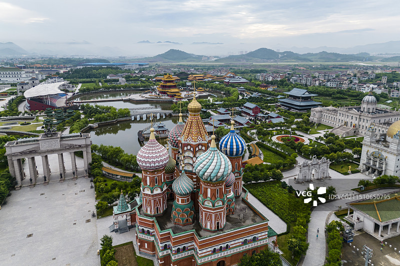 横店圆明新园夏园景观图片素材