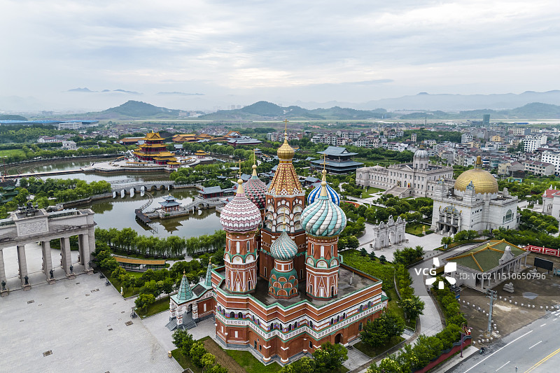 横店圆明新园夏园景观图片素材