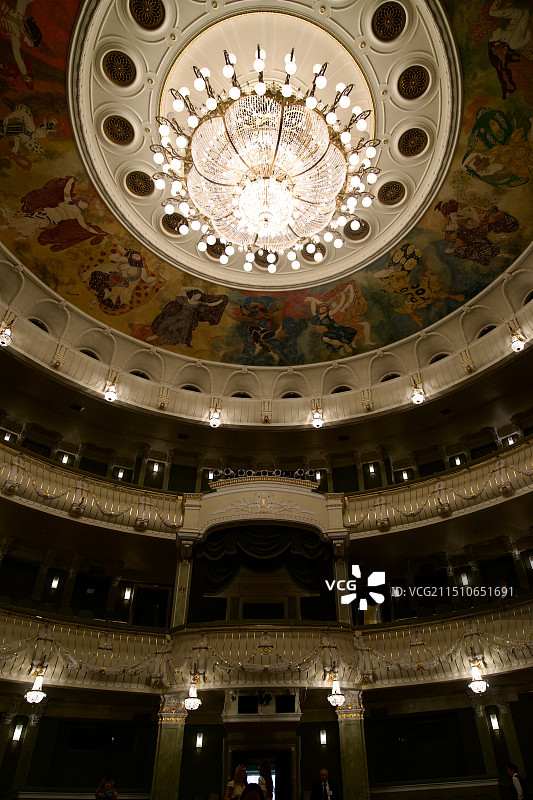 俄罗斯莫斯科大剧院葛蓓莉亚芭蕾舞演出谢幕图片素材