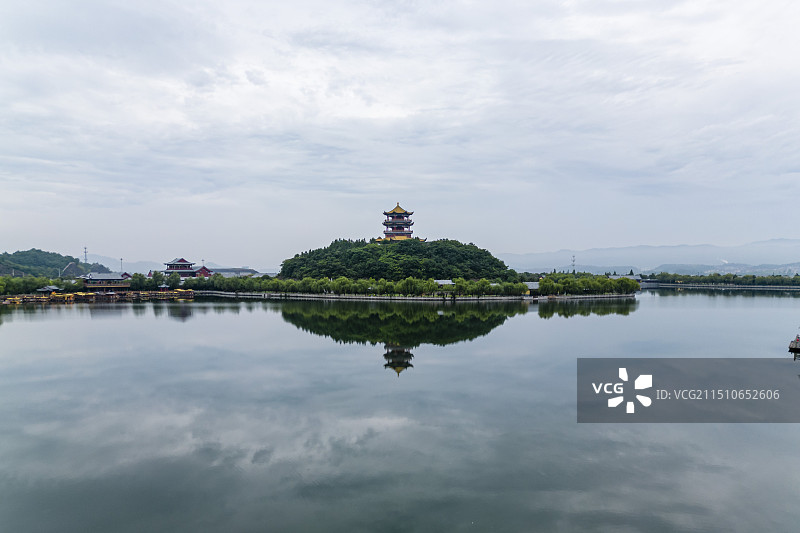 横店圆明新园春园景观图片素材