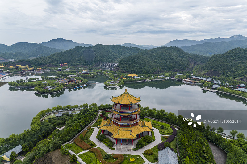 横店圆明新园春园景观图片素材