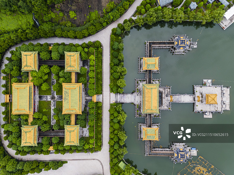 横店圆明新园春园景观图片素材